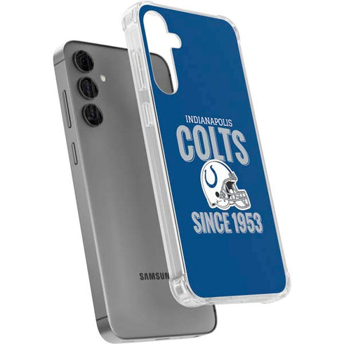 NFL Indianapolis Colts Helmet Galaxy S24 Plus Clear Case