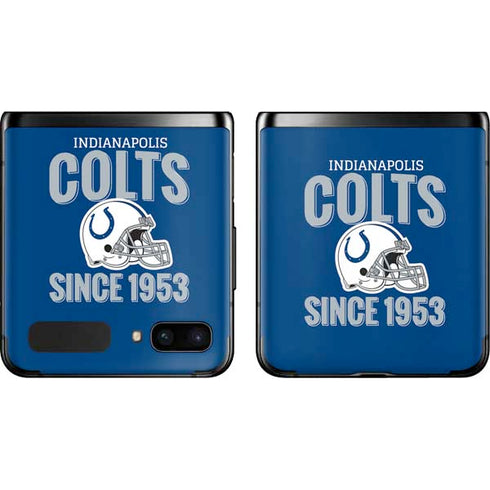NFL Indianapolis Colts Helmet Galaxy Z Flip Skin