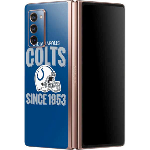 NFL Indianapolis Colts Helmet Galaxy Z Fold2 5G Skin