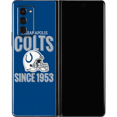 NFL Indianapolis Colts Helmet Galaxy Z Fold2 5G Skin