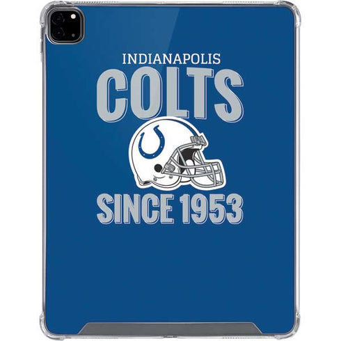 NFL Indianapolis Colts Helmet iPad Pro 12.9in (2020) Clear Case