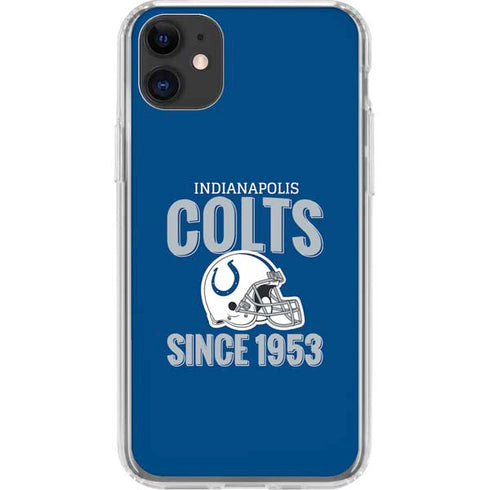 NFL Indianapolis Colts Helmet iPhone 11 Clear Case