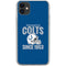 NFL Indianapolis Colts Helmet iPhone 11 Clear Case