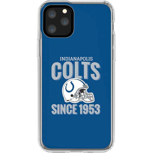 NFL Indianapolis Colts Helmet iPhone 11 Pro Clear Case