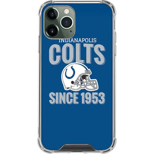 NFL Indianapolis Colts Helmet iPhone 11 Pro Max Clear Case