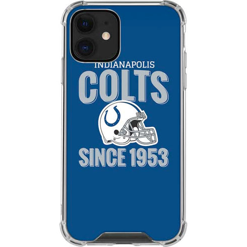 NFL Indianapolis Colts Helmet iPhone 12 Mini Clear Case
