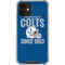 NFL Indianapolis Colts Helmet iPhone 12 Mini Clear Case
