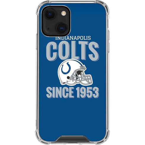 NFL Indianapolis Colts Helmet iPhone 13 Mini Clear Case