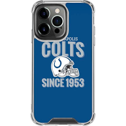 NFL Indianapolis Colts Helmet iPhone 13 Pro Clear Case