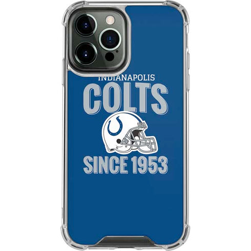 NFL Indianapolis Colts Helmet iPhone 13 Pro Max Clear Case