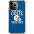 NFL Indianapolis Colts Helmet iPhone 13 Pro Max Clear Case