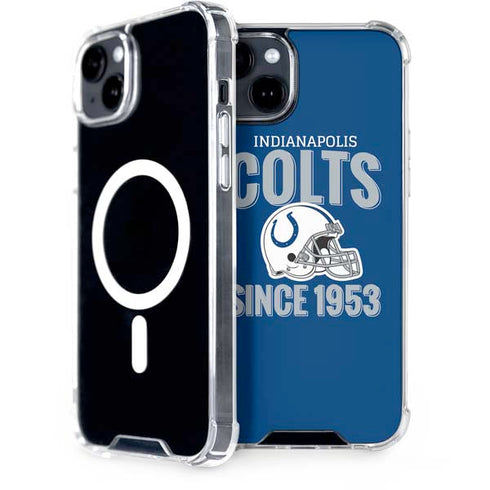 NFL Indianapolis Colts Helmet iPhone 15 Plus MagSafe Case