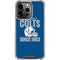 NFL Indianapolis Colts Helmet iPhone 14 Pro Clear Case