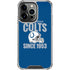 NFL Indianapolis Colts Helmet iPhone 14 Pro Clear Case