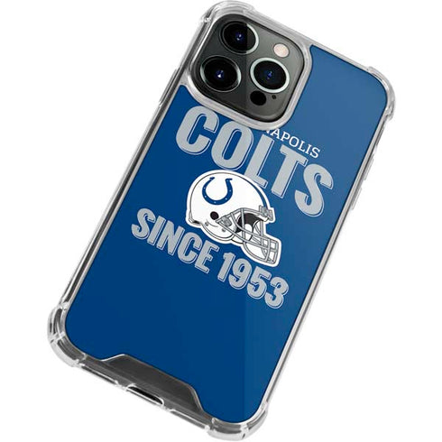 NFL Indianapolis Colts Helmet iPhone 14 Pro Clear Case