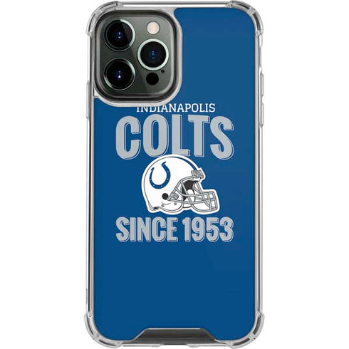 NFL Indianapolis Colts Helmet iPhone 14 Pro Max Clear Case
