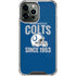 NFL Indianapolis Colts Helmet iPhone 14 Pro Max Clear Case
