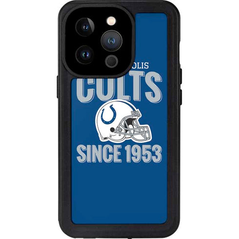 NFL Indianapolis Colts Helmet iPhone 14 Pro Waterproof Case