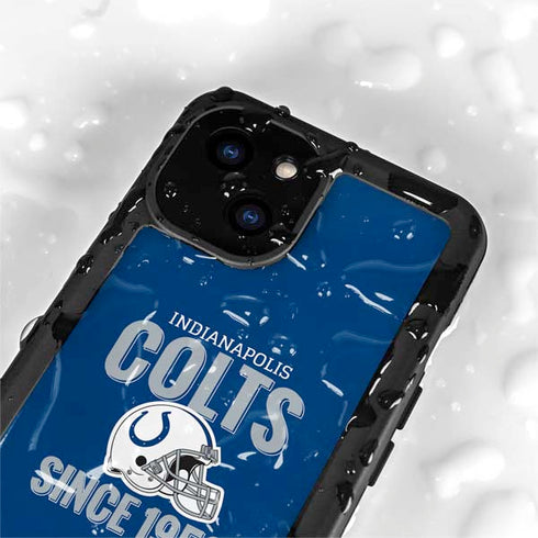 NFL Indianapolis Colts Helmet iPhone 15 Plus Waterproof Case
