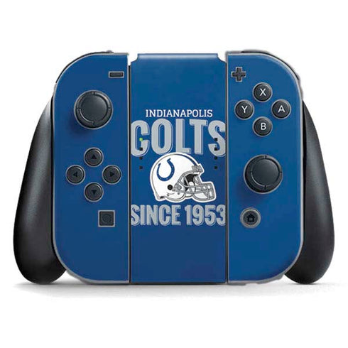 NFL Indianapolis Colts Helmet Nintendo Switch (2017-2021) Joy-Con Controller Skin