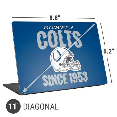 NFL Indianapolis Colts Helmet Universal Laptop 11in (8.8 x 6.2in) Skin
