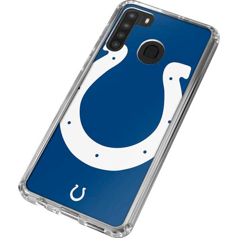 NFL Indianapolis Colts Large Logo Galaxy A21 Clear Case