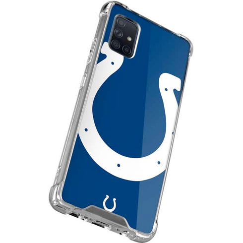 NFL Indianapolis Colts Large Logo Galaxy A71 5G Clear Case