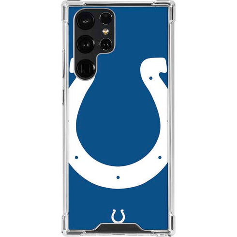 NFL Indianapolis Colts Large Logo Galaxy S22 Ultra Clear Case