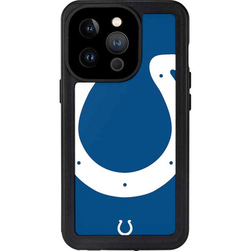 NFL Indianapolis Colts Large Logo iPhone 14 Pro Waterproof Case