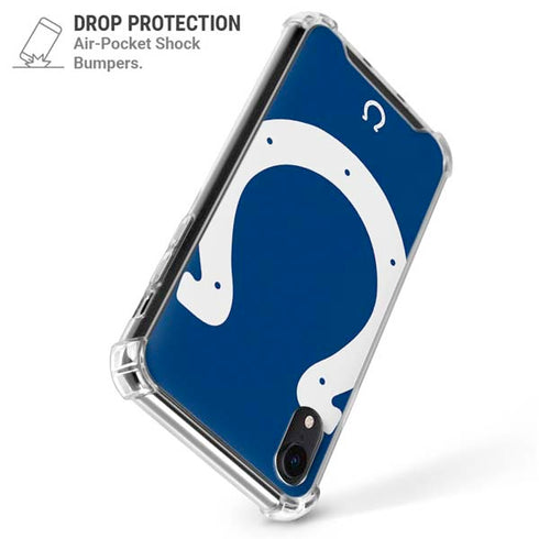 NFL Indianapolis Colts Large Logo iPhone XR Clear Case