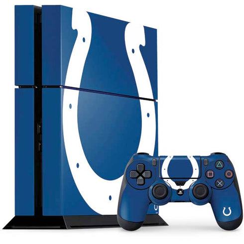 NFL Indianapolis Colts Large Logo PS4 Console and Controller Bundle Skin