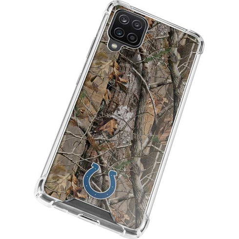 NFL Indianapolis Colts Realtree AP Camo Galaxy A12 Clear Case