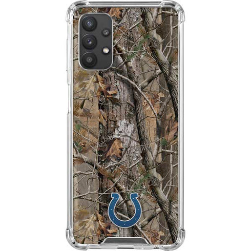 NFL Indianapolis Colts Realtree AP Camo Galaxy A32 5G Clear Case