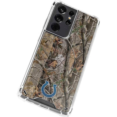 NFL Indianapolis Colts Realtree AP Camo Galaxy S21 Ultra 5G Clear Case