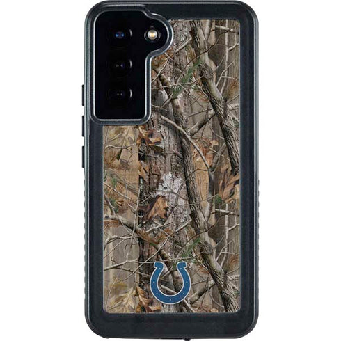 NFL Indianapolis Colts Realtree AP Camo Galaxy S23 Plus Waterproof Case
