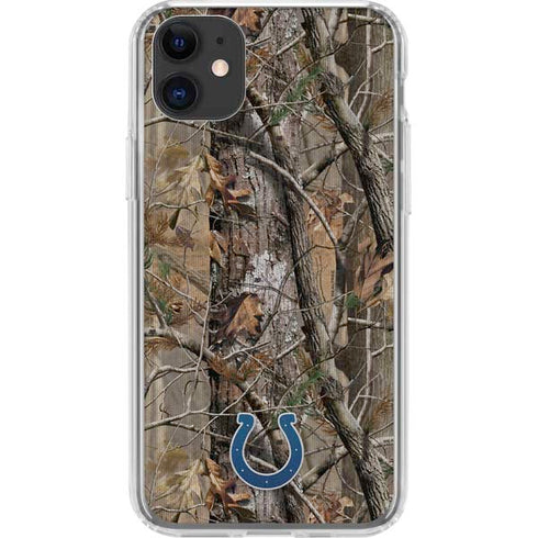 NFL Indianapolis Colts Realtree AP Camo iPhone 11 Clear Case