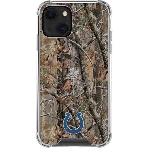NFL Indianapolis Colts Realtree AP Camo iPhone 13 Clear Case