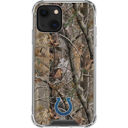 NFL Indianapolis Colts Realtree AP Camo iPhone 13 Mini Clear Case