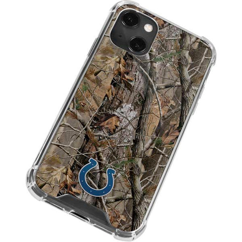 NFL Indianapolis Colts Realtree AP Camo iPhone 13 Mini Clear Case