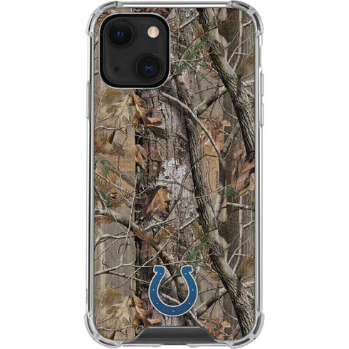 NFL Indianapolis Colts Realtree AP Camo iPhone 15 Plus Clear Case