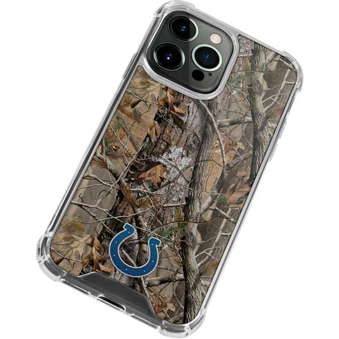 NFL Indianapolis Colts Realtree AP Camo iPhone 15 Pro Max Clear Case