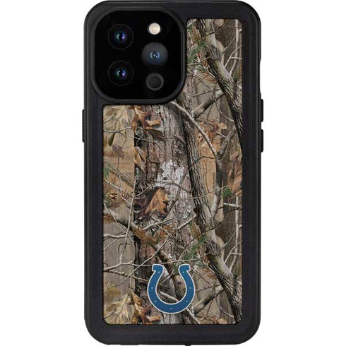 NFL Indianapolis Colts Realtree AP Camo iPhone 14 Pro Max Waterproof Case