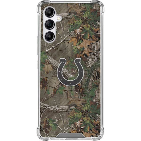 NFL Indianapolis Colts Realtree Xtra Green Camo Galaxy A15 5G Clear Case