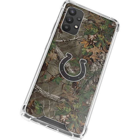 NFL Indianapolis Colts Realtree Xtra Green Camo Galaxy A32 5G Clear Case