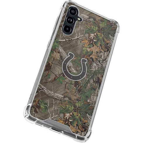 NFL Indianapolis Colts Realtree Xtra Green Camo Galaxy A54 5G Clear Case