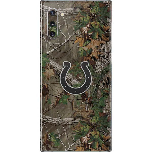 NFL Indianapolis Colts Realtree Xtra Green Camo Galaxy Note 10 Skin