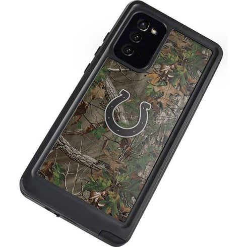 NFL Indianapolis Colts Realtree Xtra Green Camo Galaxy Note20 5G Waterproof Case