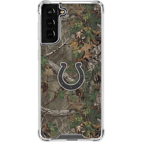 NFL Indianapolis Colts Realtree Xtra Green Camo Galaxy S21 Plus 5G Clear Case