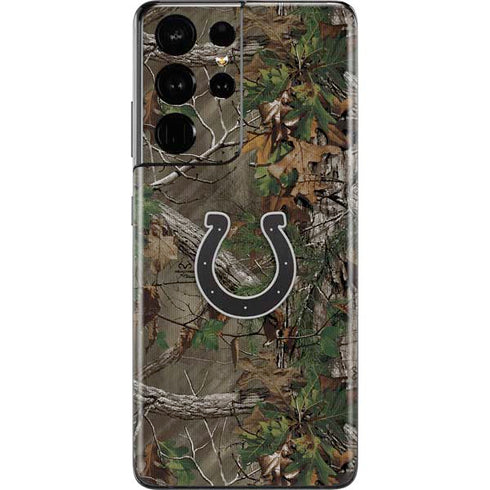 NFL Indianapolis Colts Realtree Xtra Green Camo Galaxy S21 Ultra 5G Skin
