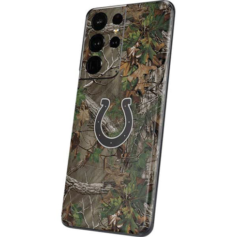 NFL Indianapolis Colts Realtree Xtra Green Camo Galaxy S21 Ultra 5G Skin